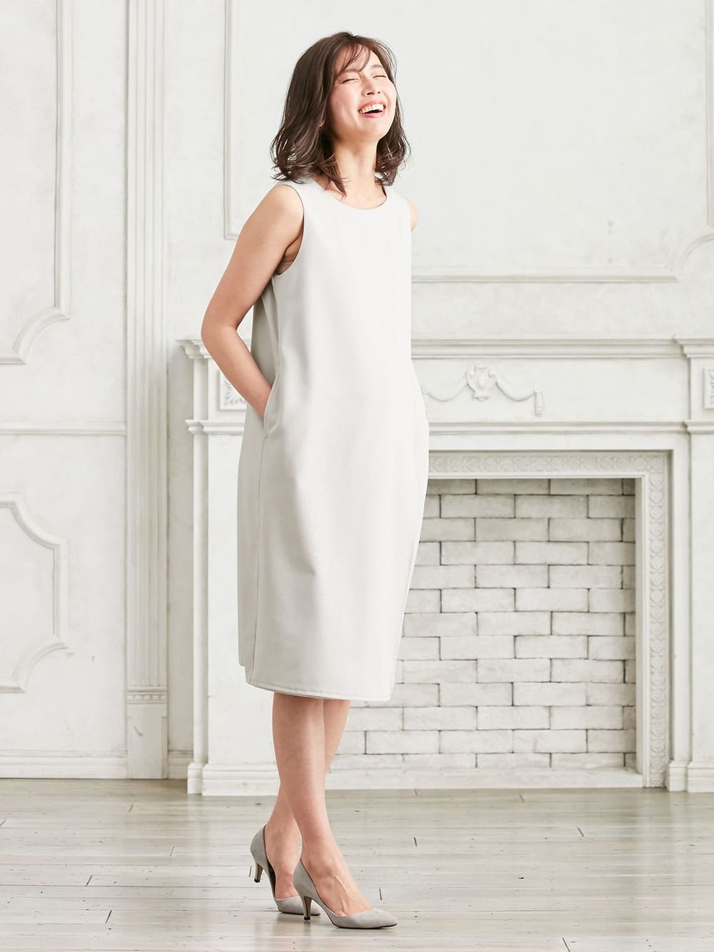 授乳口付 フロントラップワンピース エンジェリーベ マタニティウェア 授乳服通販 エンジェリーベ 公式