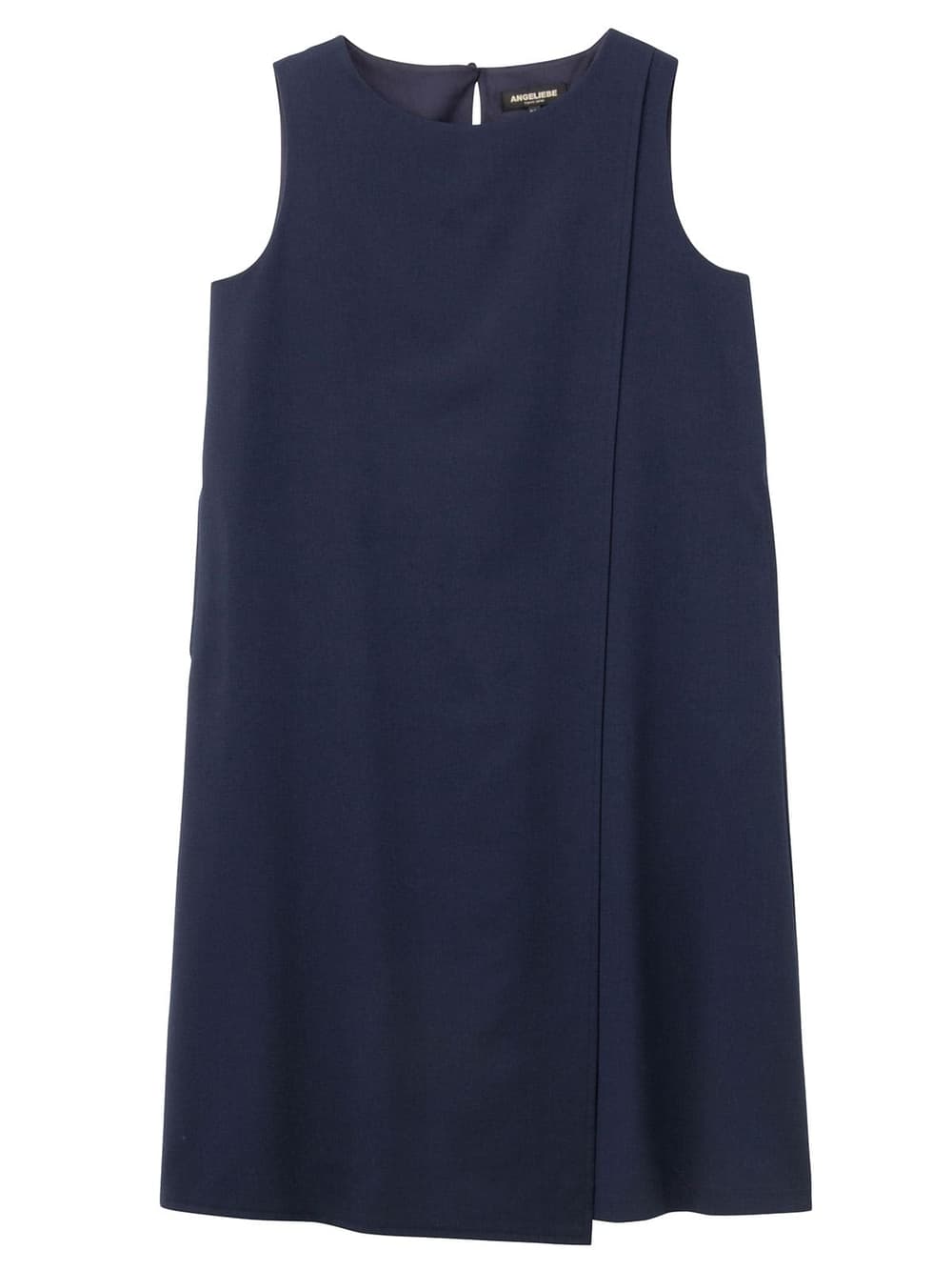 マタニティ ワンピース|フロントラップワンピース　マタニティ・授乳服【出産後も長く使える】|ネイビー