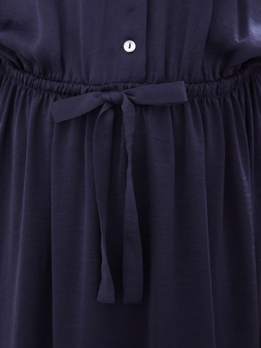 マタニティ ワンピース|ビンテージサテンギャザーロングワンピース　マタニティ・授乳服【出産後も長く使える】