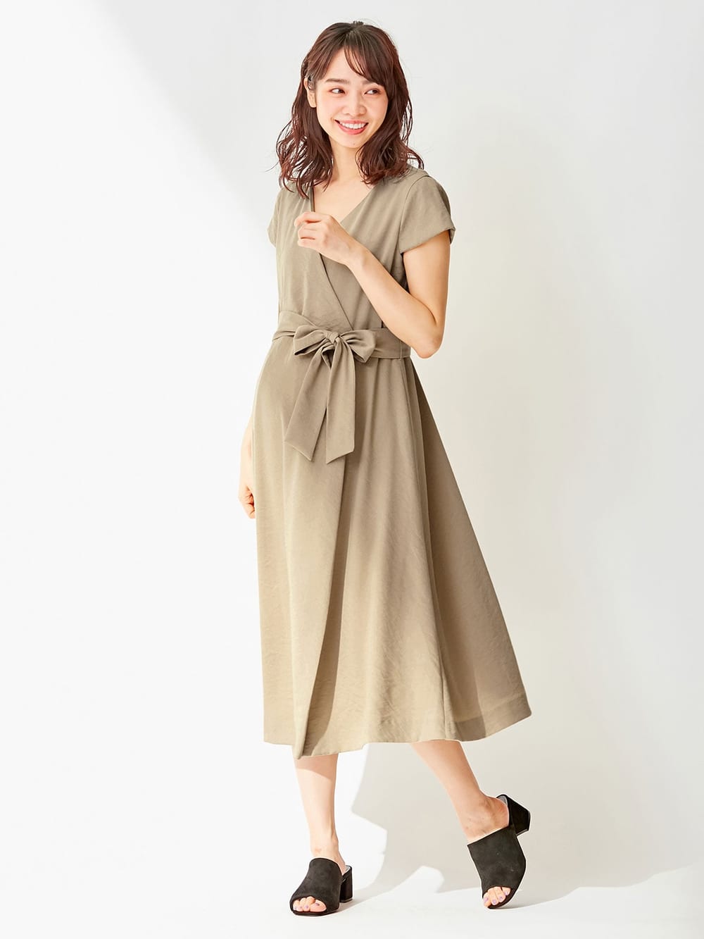 マタニティ ワンピース 授乳しやすい カシュクールワンピース マタニティウェア 授乳服通販 エンジェリーベ 公式