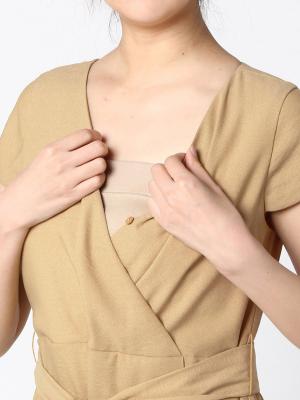マタニティ ワンピース|カシュクールワンピース　マタニティ・授乳服【出産後も長く使える】