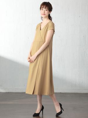 マタニティ ワンピース|カシュクールワンピース　マタニティ・授乳服【出産後も長く使える】