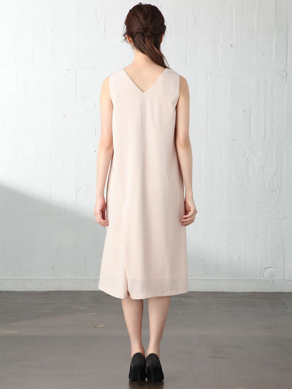 マタニティ ワンピース|バックタックプリーツワンピース　マタニティ・授乳服【出産後も長く使える】