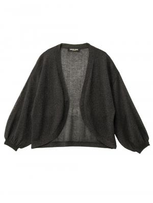 マタニティ トップス|ニットボレロカーデ　マタニティ・授乳服【出産後も長く使える】|ブラック