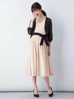 マタニティ トップス|ニットボレロカーデ　マタニティ・授乳服【出産後も長く使える】|ブラック