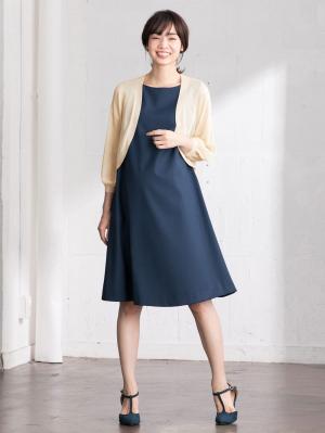 マタニティ トップス|ニットボレロカーデ　マタニティ・授乳服【出産後も長く使える】|アイボリー