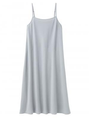 マタニティ ワンピース|エステルストレッチキャミソールフレアワンピース　マタニティ・授乳服|サックス