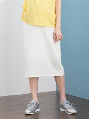 マタニティ スカート|【産前産後対応】【セットアップ可】テレコタイトスカート【出産後も長く使える】|オフ