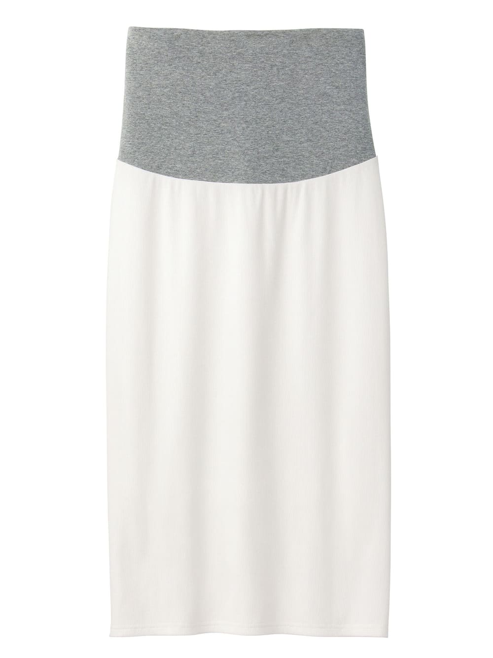 マタニティ スカート|【産前産後対応】【セットアップ可】テレコタイトスカート【出産後も長く使える】|オフ