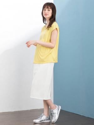 マタニティ スカート|【産前産後対応】【セットアップ可】テレコタイトスカート【出産後も長く使える】|オフ