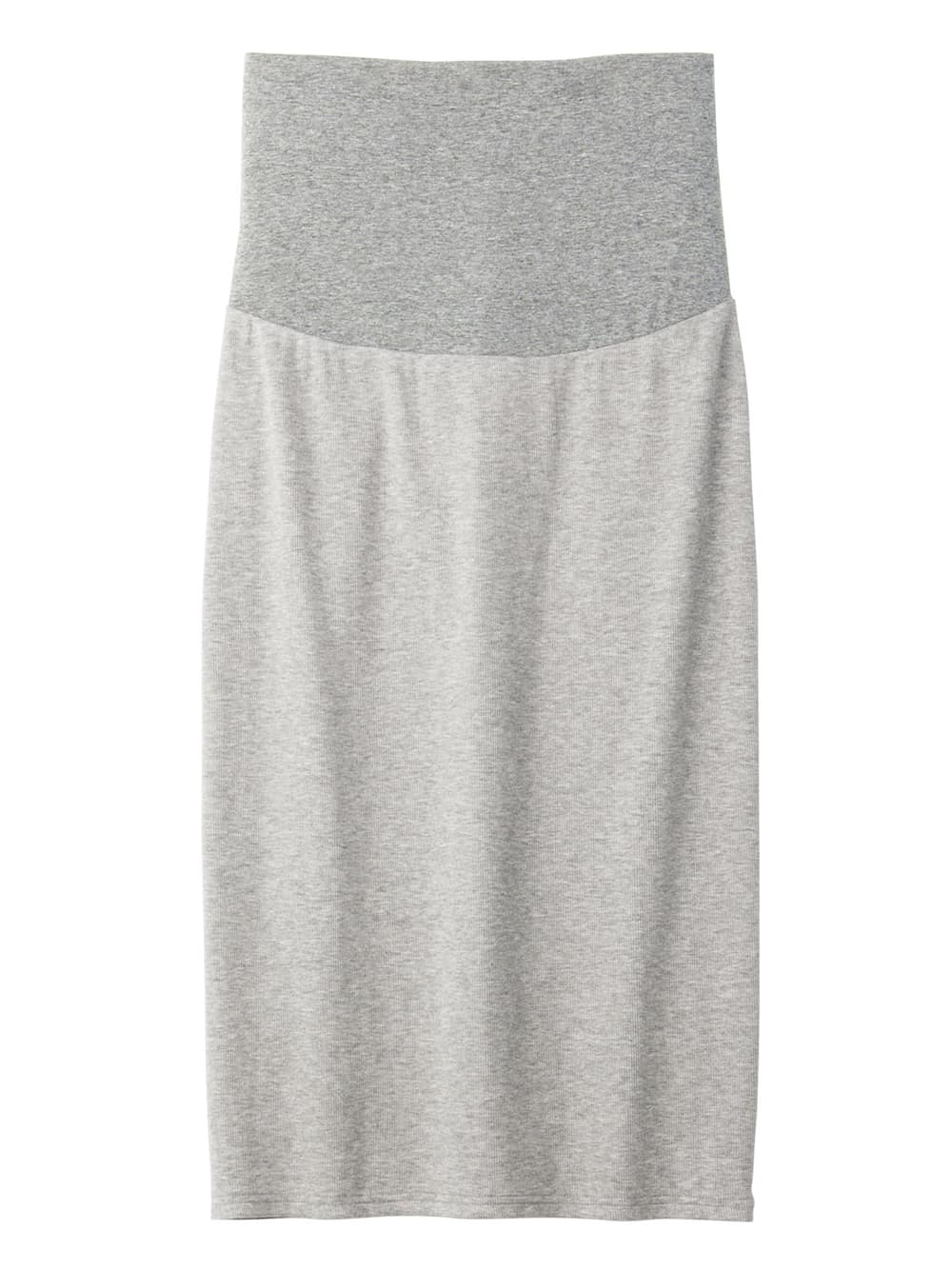 マタニティ スカート|【産前産後対応】【セットアップ可】テレコタイトスカート【出産後も長く使える】|杢グレー