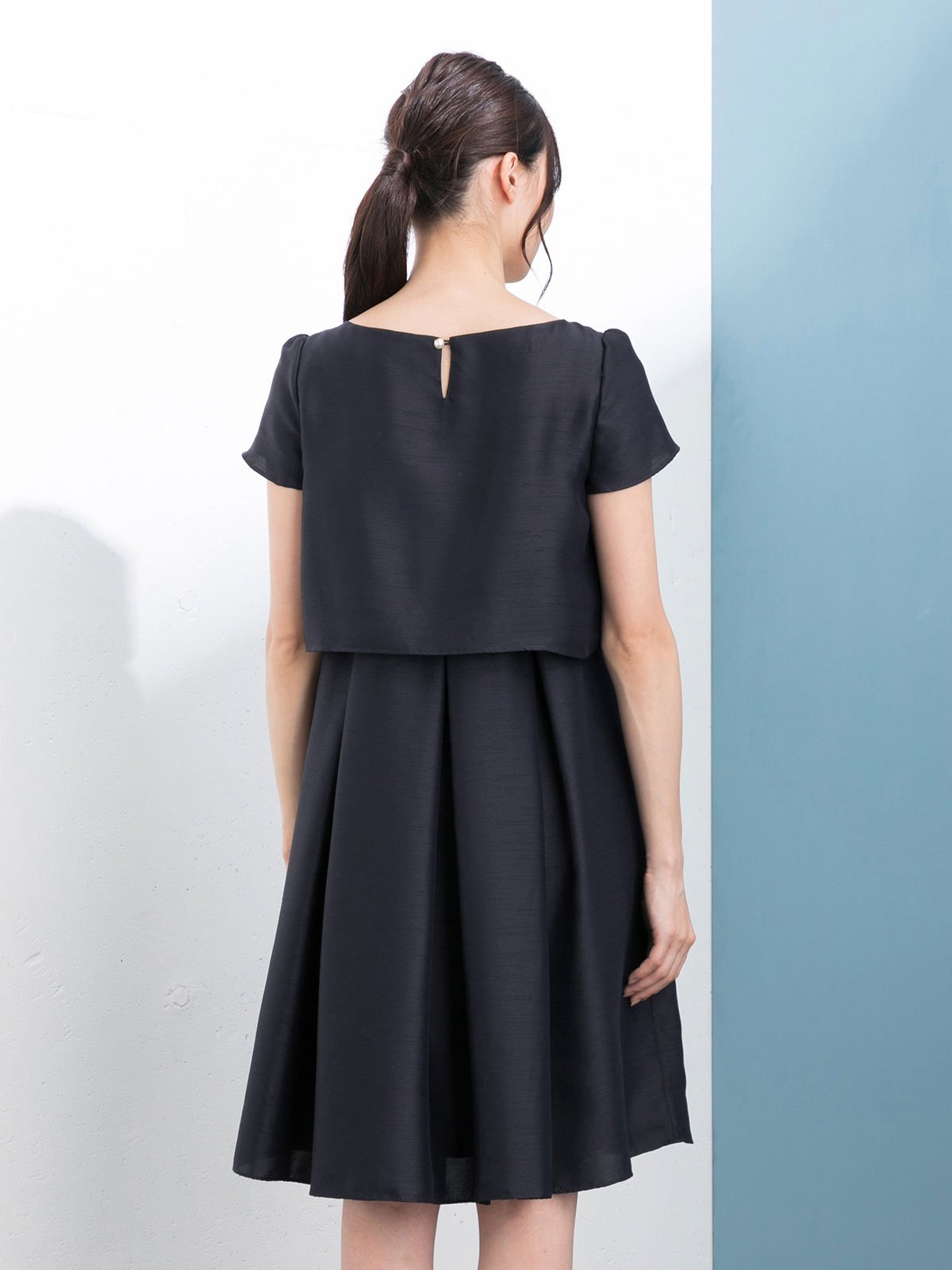 マタニティ ワンピース|【MAX55%OFF ブラックフライデーセール対象】【マタニティ・授乳服】LOVE MIC（ラブミック）シャンタンハートネックフレアワンピース