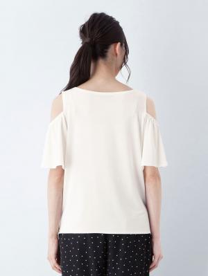 マタニティ トップス|オープンショルダーTシャツ　マタニティ・授乳服