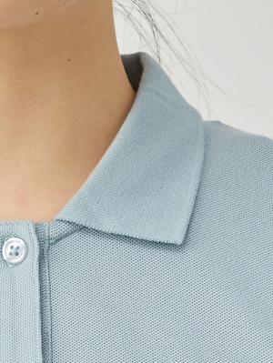 マタニティ ワンピース|【親子コーデ可】半袖ポロマキシワンピース マタニティ・授乳服【出産後も長く使える】