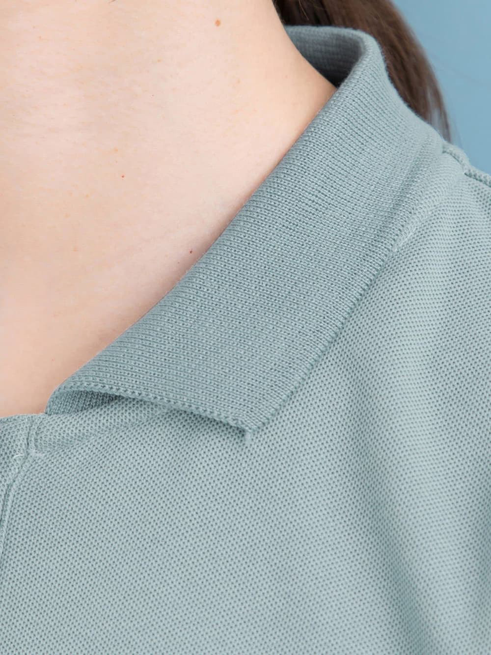 マタニティ ワンピース|【親子コーデ可】半袖ポロワンピース(ひざ下丈) マタニティ・授乳服【出産後も長く使える】