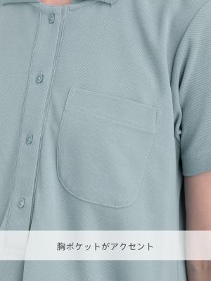 マタニティ ワンピース|【親子コーデ可】半袖ポロワンピース(ひざ下丈) マタニティ・授乳服【出産後も長く使える】