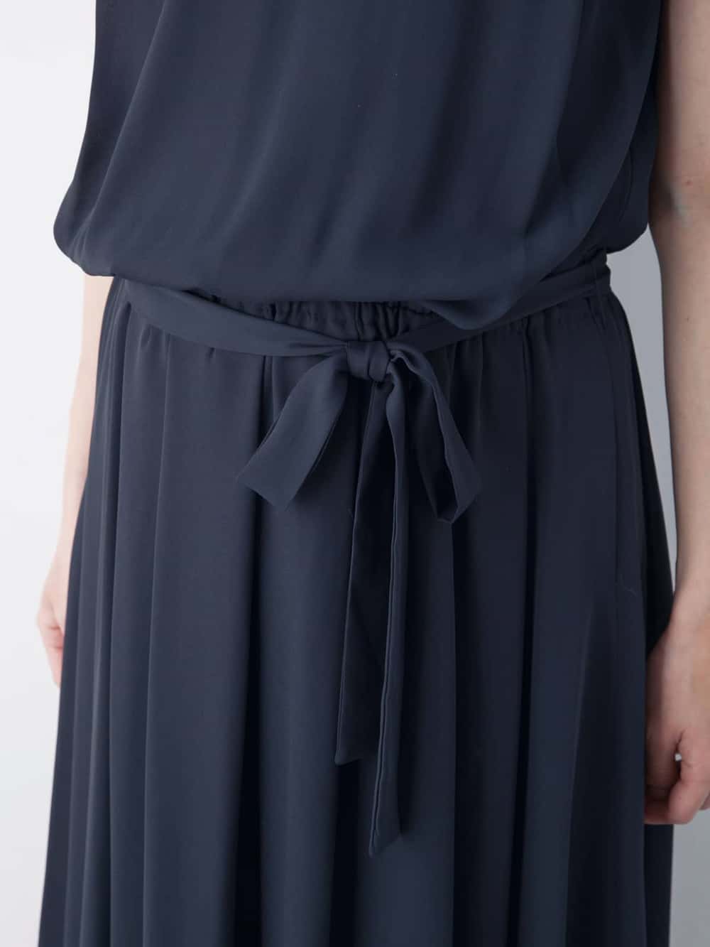 マタニティ ワンピース|シフォンフロントタック2WAYロングワンピース　マタニティ・授乳服【出産後も長く使える】