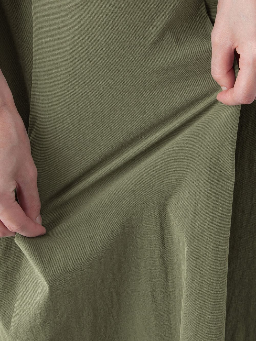 マタニティ スカート|【産前産後対応】ミモレ丈タックフレアスカート【出産後も長く使える】