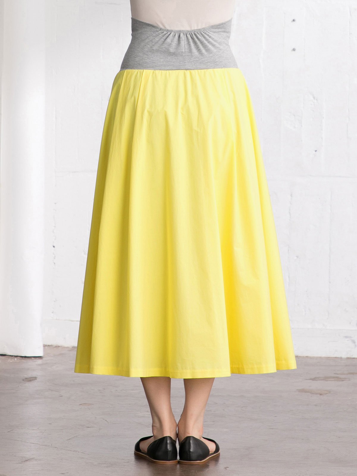 マタニティ スカート|【産前産後対応】タックフレアスカート【出産後も長く使える】