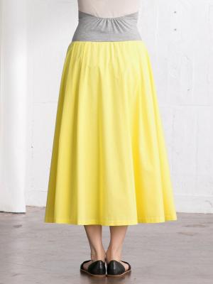 マタニティ スカート|【産前産後対応】タックフレアスカート【出産後も長く使える】