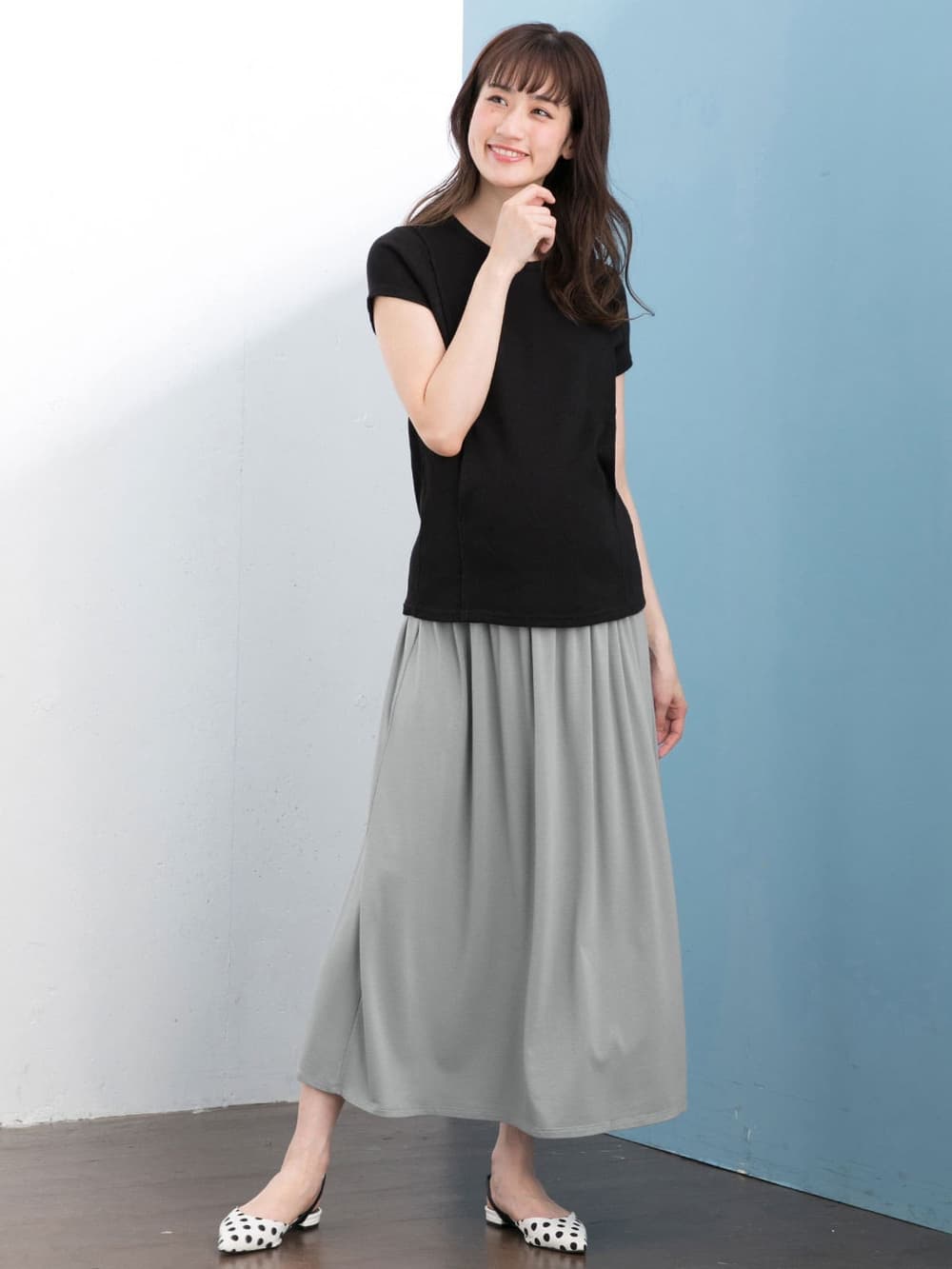 マタニティ ワンピース|2WAYベアワンピース＆マキシスカート　マタニティ・授乳服