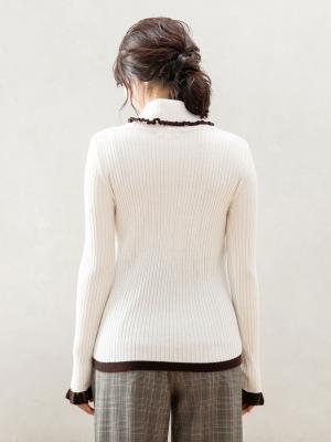 アウトレット|LOVE MIC（ラブミック）【ウォッシャブル】アクリルカラフルニットトップス　マタニティ・授乳服【出産後も長く使える】