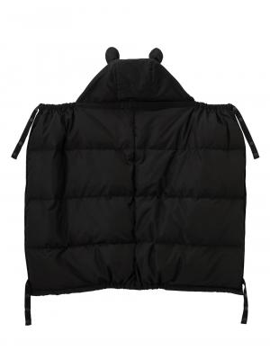 マタニティ アウター（コート）・ママコート|ain（アイン）【セット】マットタフタ　フード付きダウンママコート＆ ベビー ケープ|ブラック