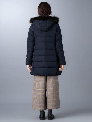 マタニティ アウター（コート）・ママコート|ain（アイン）【セット】マットタフタ　フード付きダウンママコート＆ ベビー ケープ