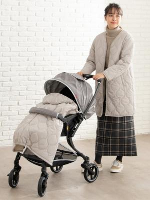 マタニティ アウター（コート）・ママコート|ain（アイン）【セット】キルトママコート＆ ベビー ケープ
