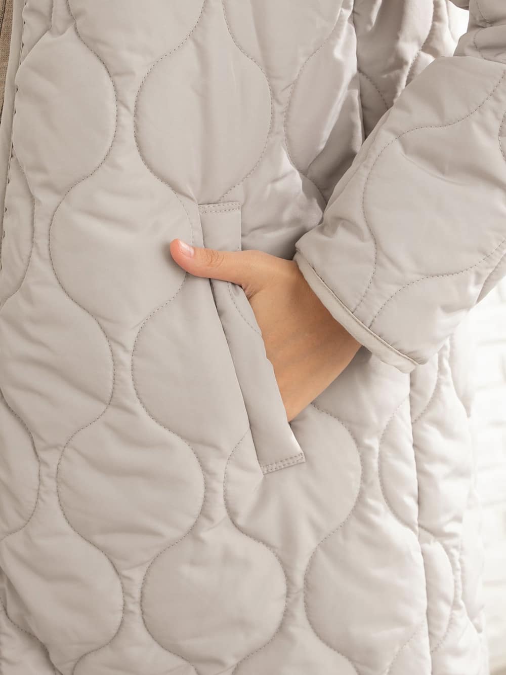 マタニティ アウター（コート）・ママコート|ain（アイン）【セット】キルトママコート＆ ベビー ケープ