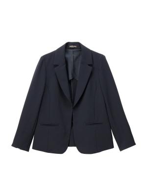 マタニティ トップス|ストレッチジョーゼットテーラードジャケット【産前産後対応】|ネイビー