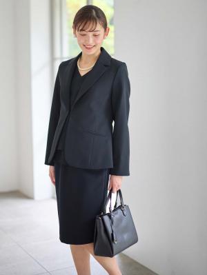 マタニティ トップス|ストレッチジョーゼットテーラードジャケット【産前産後対応】|ネイビー