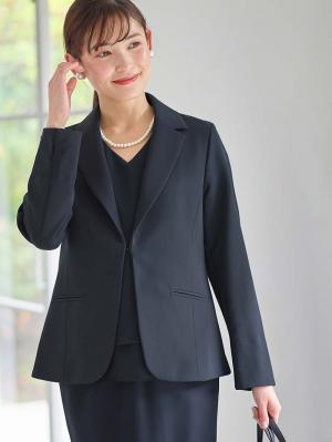 マタニティ トップス|ストレッチジョーゼットテーラードジャケット【産前産後対応】|ネイビー