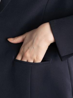 マタニティ トップス|ストレッチジョーゼットテーラードジャケット【産前産後対応】