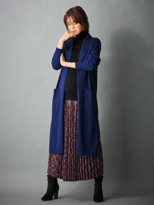 アウトレット|リブタートルニット　マタニティ・授乳服|ブラック