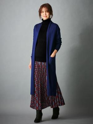 アウトレット|リブタートルニット　マタニティ・授乳服|ブラック