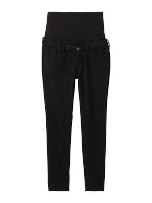 マタニティ パンツ|【産前産後対応】【あったか】裏フェルトタッチ起毛スキニーパンツ【出産後も長く使える】|ブラック