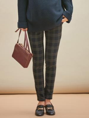 【産前産後対応】【あったか】裏フェルトタッチ起毛スキニーパンツ【出産後も長く使える】22879