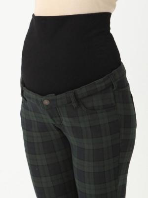 マタニティ パンツ|【産前産後対応】【あったか】裏フェルトタッチ起毛スキニーパンツ【出産後も長く使える】