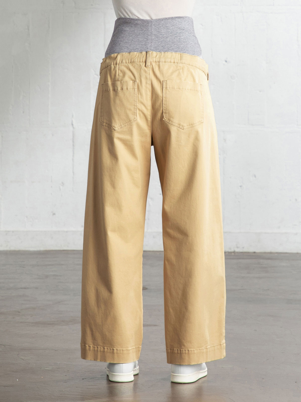 アウトレット|【産前産後対応】モダール混なめらかワイドパンツ【出産後も長く使える】