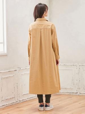 アウトレット|フレアシャツワンピース　マタニティ・授乳服【出産後も長く使える】