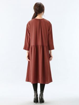 ワンピース|スキッパーワンピース　マタニティ・授乳服