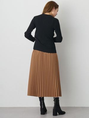 マタニティ スカート|アコーディオンプリーツロングスカート【出産後も長く使える】【産前産後対応】|キャメル