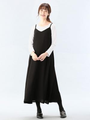 マタニティ ワンピース|【セット】キャミワンピース×授乳Tシャツ2点セット　マタニティ・授乳服【出産後も長く使える】