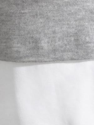 アウトレット|レイヤードVネックニットソートップス　マタニティ・授乳服【出産後も長く使える】