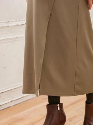 マタニティ ワンピース|Vicente for mom（ヴィセンテフォーマム） ジョーゼットタッチ強撚スムースカシュクールワンピース　マタニティ・授乳服