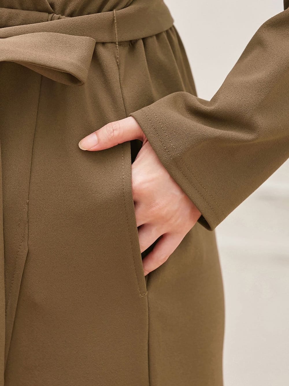 マタニティ ワンピース|Vicente for mom（ヴィセンテフォーマム） ジョーゼットタッチ強撚スムースカシュクールワンピース　マタニティ・授乳服