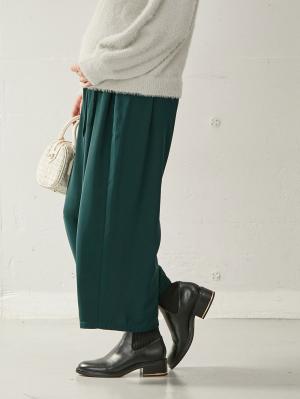 【最大20%OFF｜新生活まとめ買い対象】【産前産後対応】【セットアップ可】ツイルワイドパンツ【出産後も長く使える】22908