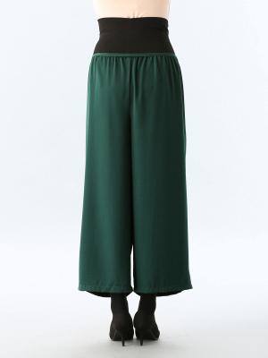 マタニティ パンツ|【産前産後対応】【セットアップ可】ツイルワイドパンツ【出産後も長く使える】