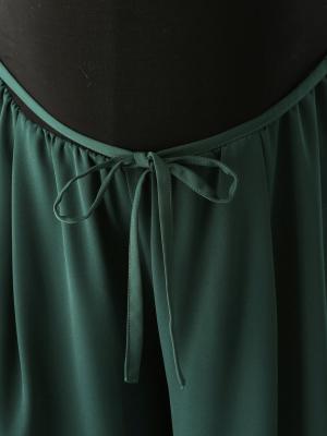 マタニティ パンツ|【産前産後対応】【セットアップ可】ツイルワイドパンツ【出産後も長く使える】